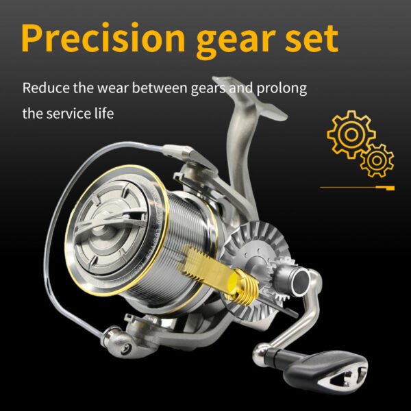 NGK Stainless Steel Bearing Spinning Fishing 8000 9000 10000 12000 14000 25KG Powerful Reel Saltwater Fresh Water Drag