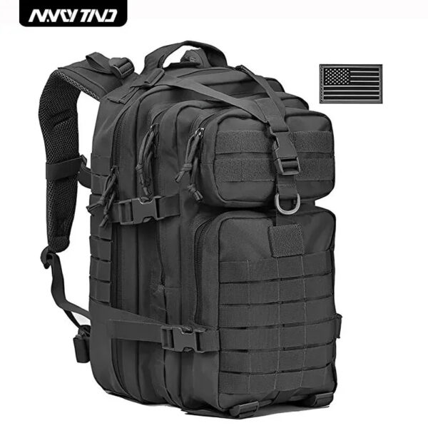 6f6bf50dbc68dec0 Tactical Backpack 3 Day Assault Pack Molle Bag 38/45L Large Outdoor Waterproof Hiking Camping Travel 600D Rucksack Men Fishing