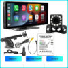6f98302dae38830a BQCC 10.26 Inch Portable Wireless Carplay Screen HD Rear Reversing Camera Car Radio DVR MP5 Multimedia Video Player Android Auto