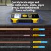 6fa5023f3d36e24f FNIRSI WD-01 WD-02 Metal Detector Wall Scanner with Newly Designed Positioning Hole for AC Live Cable Wires Metal Wood Stud Find