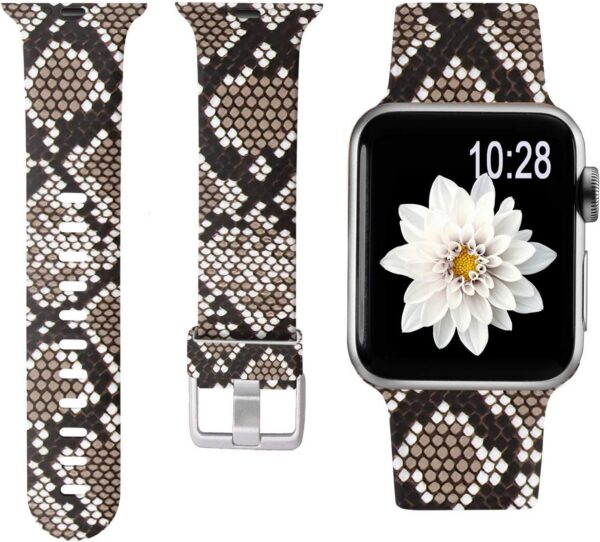Laffav Compatible with Apple Watch Band 41mm 40mm 38mm iWatch Series 9 & Ultra 2 & SE & Ultra & Series 8/7/6/5/4/3/2/1 for Women Men, Colorful Jellyfish, M/L