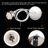 30cm Lamps Shades Feather Ceig Lamp E27 Bulb Pendant Desk Night Light for Living Room Wedding Party Decoration