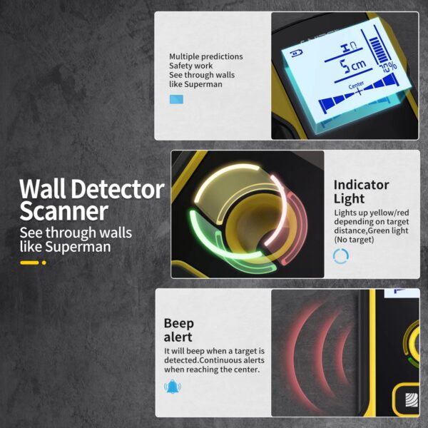 6fb5f905722d21b7 FNIRSI WD-01 WD-02 Metal Detector Wall Scanner with Newly Designed Positioning Hole for AC Live Cable Wires Metal Wood Stud Find