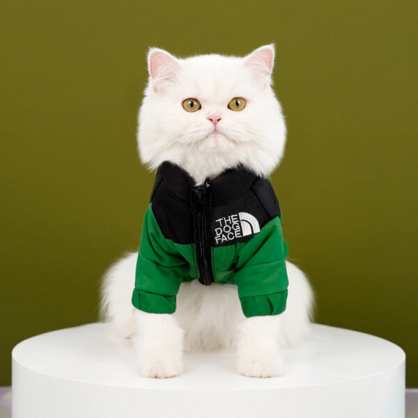 6fc0d7189e9082fd Pet dogs, cats, clothing for autumn winter warmth, cotton down jackets, teddy large, medium, and small dogs