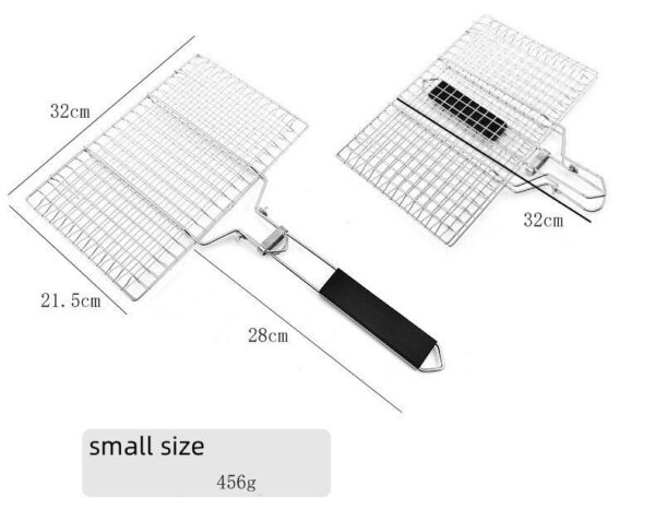 6fd67b902b041646 304 Stainless Steel BBQ Non Stick Grilling Basket Grill Mesh Mat Meat Vegetable Steak Picnic Party Barbecue Tool