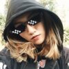 6fd7434f2629a58f 2Pcs Mosaic Cool Party Vintage Shades Eyewear For Men Pixelated Sunglasses Funny Women Glasses
