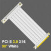 MZX PCIE 4.0 3.0 16X Riser Cable 90/180 Degree Mount Video Graphics Card Extension PCI Flexible GPU Cord ITX Computer Connector