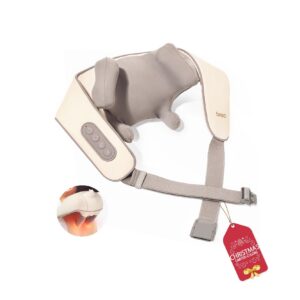 Breo N5 Mini Neck Massager Shawl, Shiatsu Wearable Wiresless Shoulder Massager at Home Office Type-C Charger