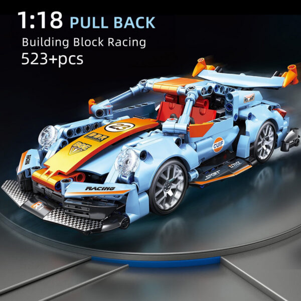 523pcs Building Blocks City Speed Car Festive Giving Racing Vehicle with Super Racers Bricks Toys for Children Boy Gift