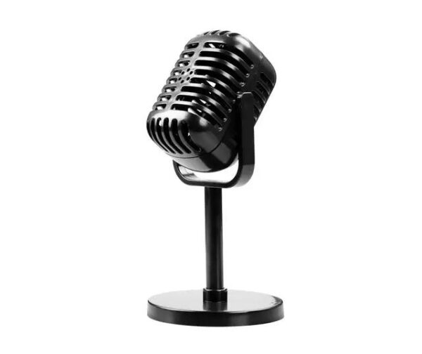 7017c69a649037e3 Simulation Props Mic Plastic Retro Dynamic Vocal Microphone Vintage Style Universal Stand Ornament For Live Performance Karaoke