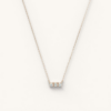 701860f199a61170 100% Diamond Pendant Necklace for Women Round Cut 0.3carat 3-stones Moissanite Sier Jewelry Valentine Day Gift