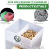 701ba52ce010d929 Large Capacity- Parrot Automatic Feeder,No Debris Bird Feeder, Parrot Cage Accessories Canary Parrot Bird Parrot Seed Food Container (Can Hold a Variety of Food) by Old Tjikko