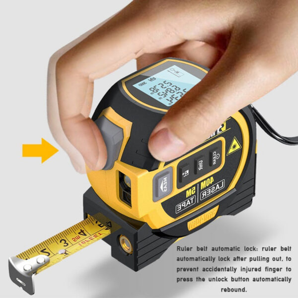 701d107b43135fa4 Intelligent 3In1 Measure Rangefinder High-precision Digital Laser Tape Range Finder Measuring Instrument Level