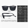 Fashion Square Vintage Polarized Sunglasses Men Women Retro Driving Fishing Sun Glasses UV400 Eyewear