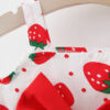 70318061891bb449 2Pcs/Set Summer Toddler Girls Dress Sweet Bow Strawberry Sleeveless Baby Clothes Suit Princess Party Children Costume 0 To 3 Y