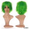 BENIHAIR Synthetic Cosplay White Red Green Blue Pink Yellow Short Layer Fake Hair Extension Men Women Party Wig