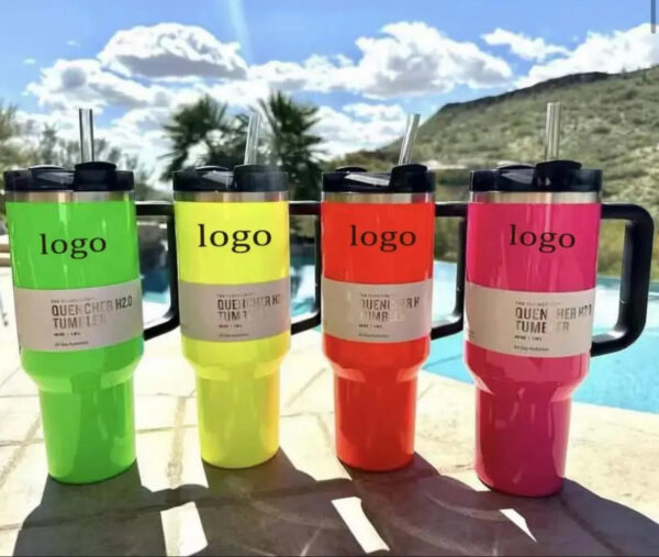 703b3a2bb44f2dee Electric 40oz Tumbler Yellow Orange Neon Green QUENCHER H2.0 Tumblers Cups with Silicone Handle Lid and Straw winter Pink Black Car Mugs GG0326