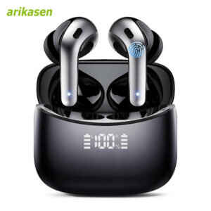 703c5c9803bfc7a9 Wireless Bluetooth Earbuds Headphones 52 Hrs Playtime IPX7 Waterproof 4 Mic Call Noise Cancelg with LED Display Charging Case