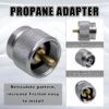 RULLINE Backpacking Fuel Transfer Device Gas Canister Refill Adapter, Portable Outdoor Gas Saver, Camping Canister Vent Valve
