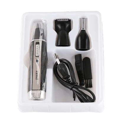 705285c0bcbf42ca 4 in 1 Rechargeable Men Electric Nose Ear Hair Trimmer Women trimming sideburns eyebrows Beard hair clipper cut Shaver