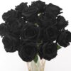 15Pcs Artificial Roses Velet Real Touch Single Stem Fake Roses Silk Realistic Bouquet Flowers Arrangements Home Office Garden Grave Party Wedding Decoration(Light Pink-15p, Blossom Roses)