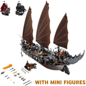 705c29456b26966f LOTR Ambush Ship Pirates Of Caribbean Reveng Warship Black Pearl Sailboat Building Block Bricks 79008 4184 Assembly Toy Kid Gift
