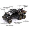 1:24 Pickup Trucks Boys F150 Raptor Diecast Metal Model Car with Sound Light for Kids Age 3 Year and up Blue