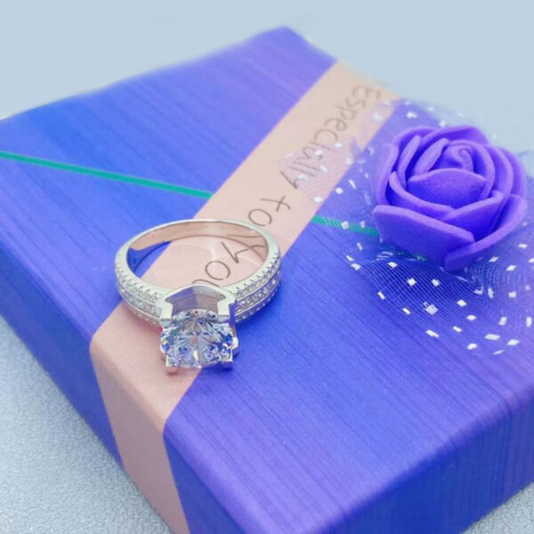 706f36196c1602ac Real 2 Carat 8mm Moissanite Wedding Ring For Women Sterling Sier Band D Color VVS Diamond Engagement Fine Jewelry With Gra