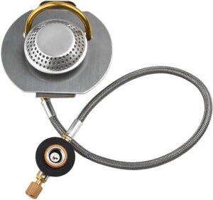Windproof Camping Gas Stove, Stainless Steel Camping Stove Gas Stoves, Outdoor Cooking Stove Split Burner For Trangia Stove GS2000