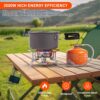 70930e6cd16160cd SUPRBIRD Campingkocher 3500W Klein Faltbar Camping Gaskocher mit Piezozündung,klappbare Windschutzscheiben,Adapter Gasherd,Mini Gasbrenner für Outdoor Picknick Trekking Hiking reise,kissen,nackenrol