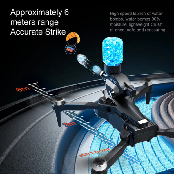 7099e41b3389d5ef K11 Max Drone with Water Bombs Professional Aerial Photography Aircraft 8K Three Camera Obstacle Avoidance Foldable Quadcopter