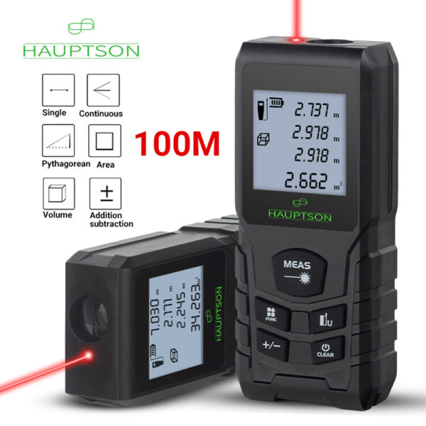 70a401f86a1b1f19 HAUPTSON 70/100M Distance Meter Rangefinder Laser Tape Range Finder Building