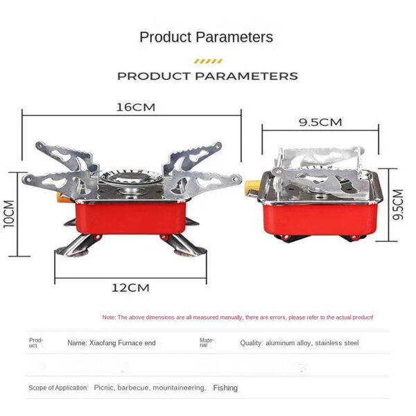 Camping Mini Big Power Heater Gas Stove Outdoor Tourist Burner Cooker Portable Picnic Cookware Barbecue BBQ