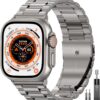70abb7ba3f2063e4 EPULY Compatible with Apple Watch Band 42mm 44mm 45mm 38mm 40mm 41mm, Business Stainless Steel Metal Wristband for iWatch SE & Series 7 6 5 4 3 2 1 for Men Women (Silver, 41mm 40mm 38mm)