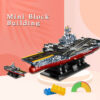 1560Pcs Military WW2 Micro NAVY ARMY Aircraft Carrier Model Building Blocks Technical Warship Battleship Weapon Bricks Toys Gift