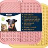 LUKITO Licking Mat for Dogs and Cats, Premium Lick Mats with Suction Cups for Dog Anxiety Relief, Cat Lick Pad for Boredom Reducer, Dog Treat Mat Perfect for Bathing Grooming