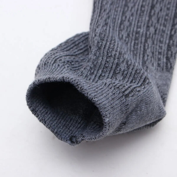 Wholesale-Fashion Design Autumn Winter Knitted Stripe Stocks Pantyhose Elastic Striped Solid Color Women Girl Socks Thigh High Sock