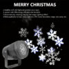 70e7936b82992927 LED USB Snowflake Projector Holiday Lights Christmas Projection Outdoor Lamp Snow Spotlight for New Year Party