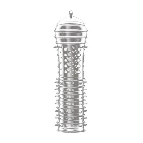 Adult Penis Sleeve Reusable Condoms Sex Toys for Men Delay Ejaculation G Spot Stimulation Safer Contraception Cock Ring Extender