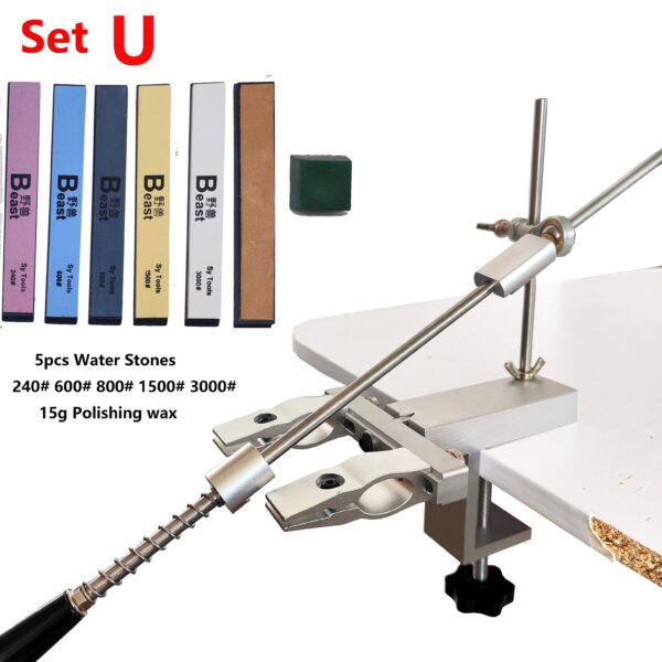 70f8c87623342a61 S09 New Design Professional Fixed Angle Apex Knife Sharpener Kitchen Knife tools Knife Sharpening System with diamond stones Set