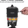 Fire-Maple FMS-X3 0,8L Campingkocher mit Piezo-Zündung & Topfhalterung Tragbarer Gaskocher mit Gasflaschen-Stabilisator Für Outdoor, Trekking, Wandern (Schwarz)