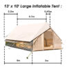 10‘ x 13’ Rainfly Fits for 6-8 People, Waterproof and Ultralight Survival Tent Shelter Awning Sunshade Cloth,Easy Set-Up Camping