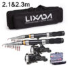 7131cf138b8f9cc9 Lixada 2.1m 2.3 m Telescc Combo Full Kit Carbon Fiber Rod Pole Spinning Reel Fishing Bag Case Pesca Gear Set