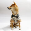 Winter Jacket Clothes Grid Warm Small Dogs Clothing With Fur Collar Cotton Pet Outfits French Bulldog Coat Vest Chihuahua