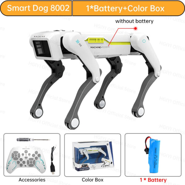 715a2aa93c57b515 Teeggi Electric RC Intelligent Robot Dog Multifunction RC Mechanical Dog with turret Educational Toy Bionic Smart Robot Toy Gift