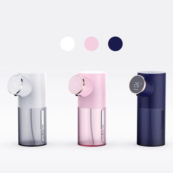 Liquid Dispensers Temperature Display USB Rechargeable 320ML Automatic Dispenser Hand Sanitizer Soap Foam hine