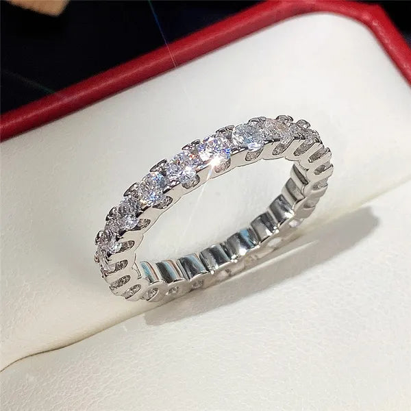 716e4ce08f2f9fba Diamond Ring Finger Fine Jewelry Designer Shining CZ Zircon Wedding Engagement Rings For Women Lovers Gifts