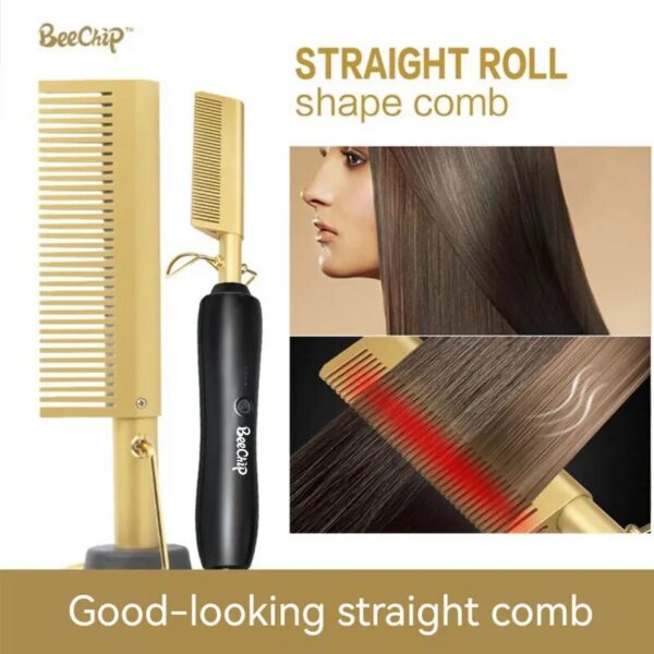 Electric Iron Massage Long Curly Hair Haircutting For Women Home Use Durable Curling Comb Fluffy Combs