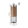 Bean Portable Wood Grain Stainless Steel Crank Hand Coffee Kitchen Tool Grinder