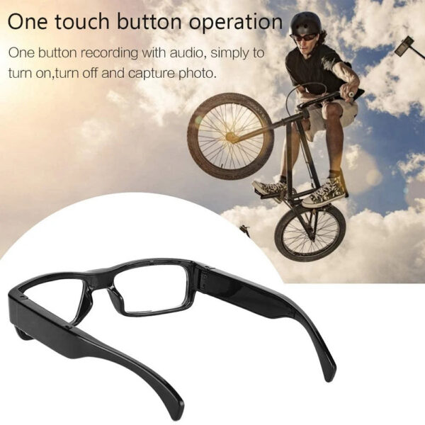 718130da1fe5e0fd 1080P HD Mini Camera Glasses Cycling Recording Glasses Camera Smart Glasses for Cycling, Outdoor, Fishing, Police, Travelling
